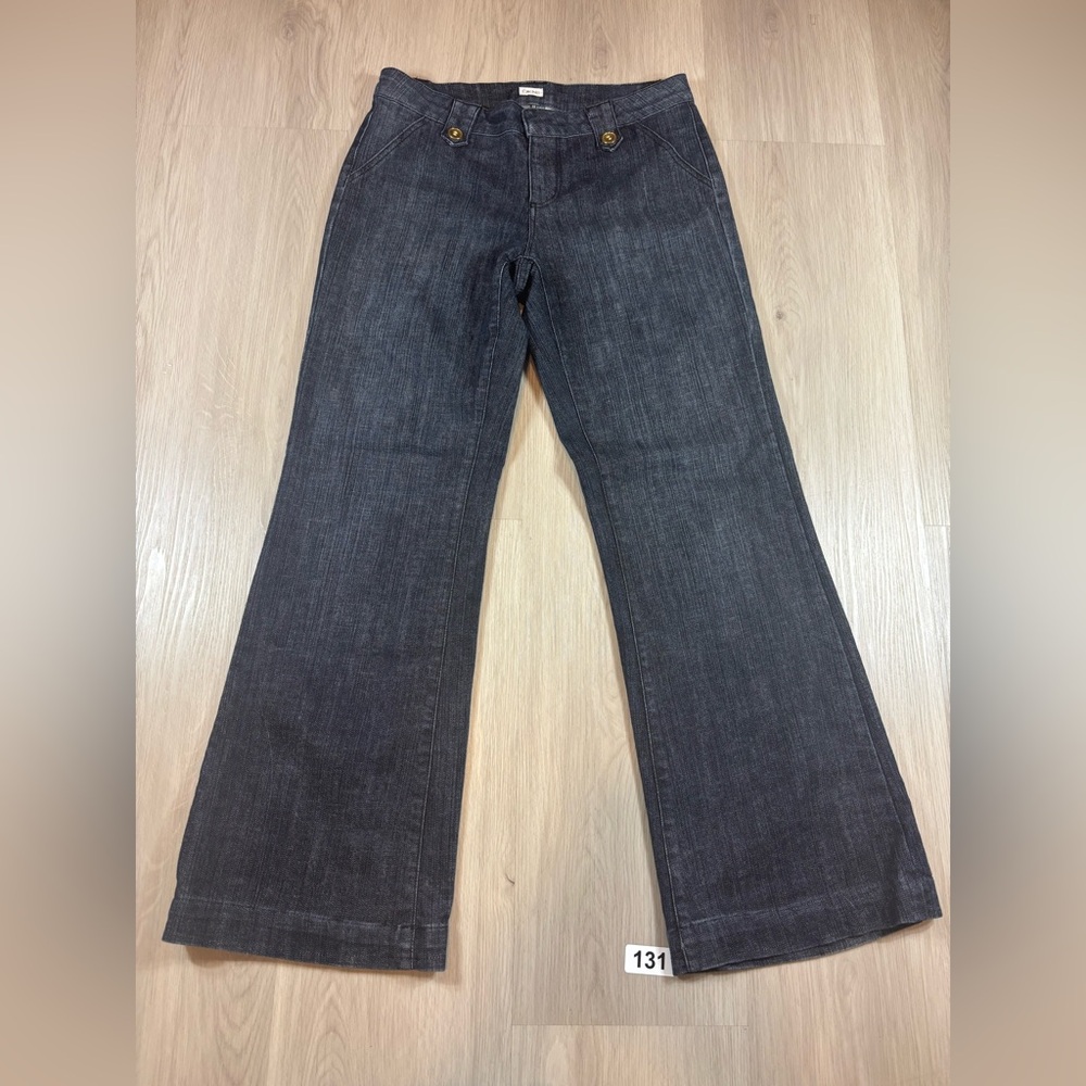 Cache Dark Blue Flare Jeans Size 8